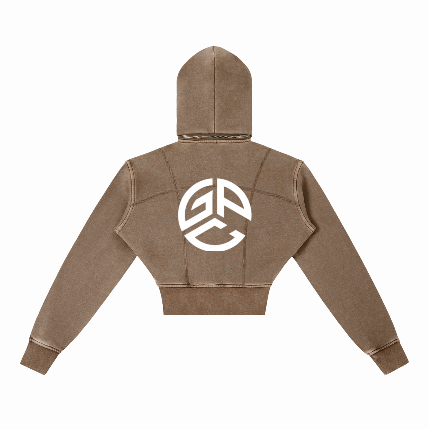 Vintage Washed Cropped GPC Fleece Hoodie