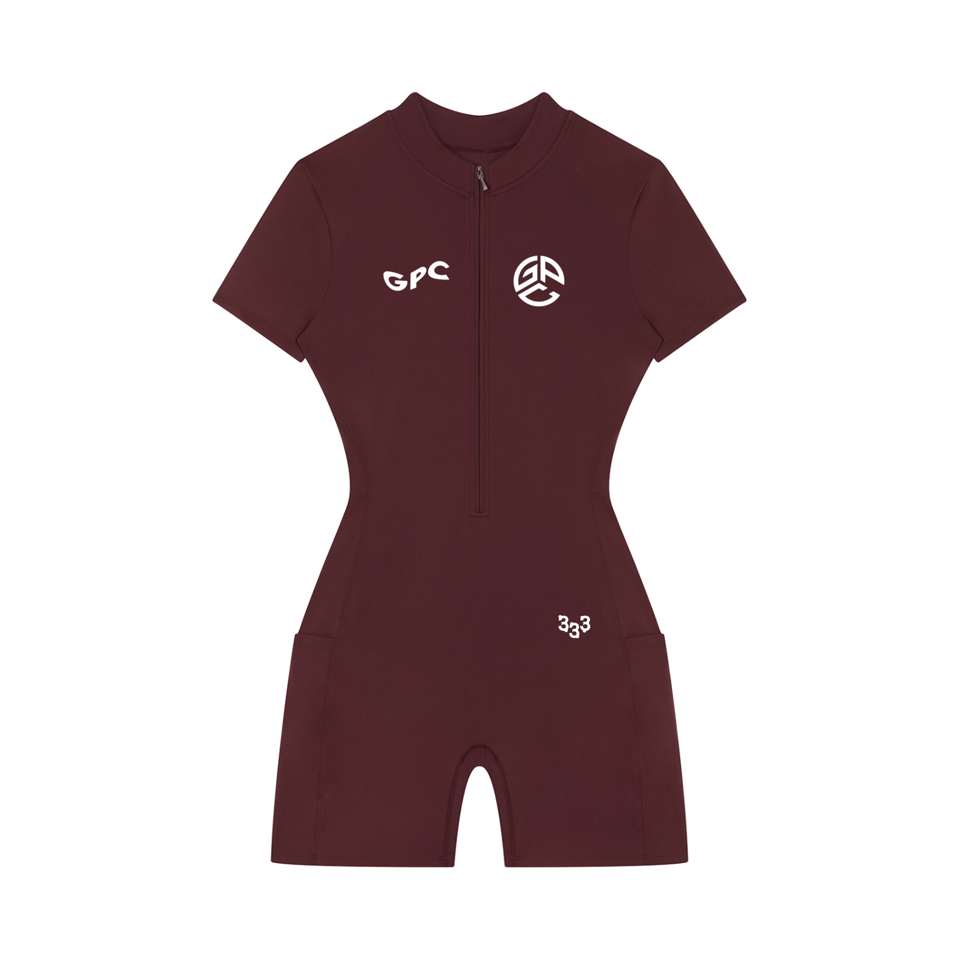 Women's Quarter-Zip GPC Short Sleeve Romper