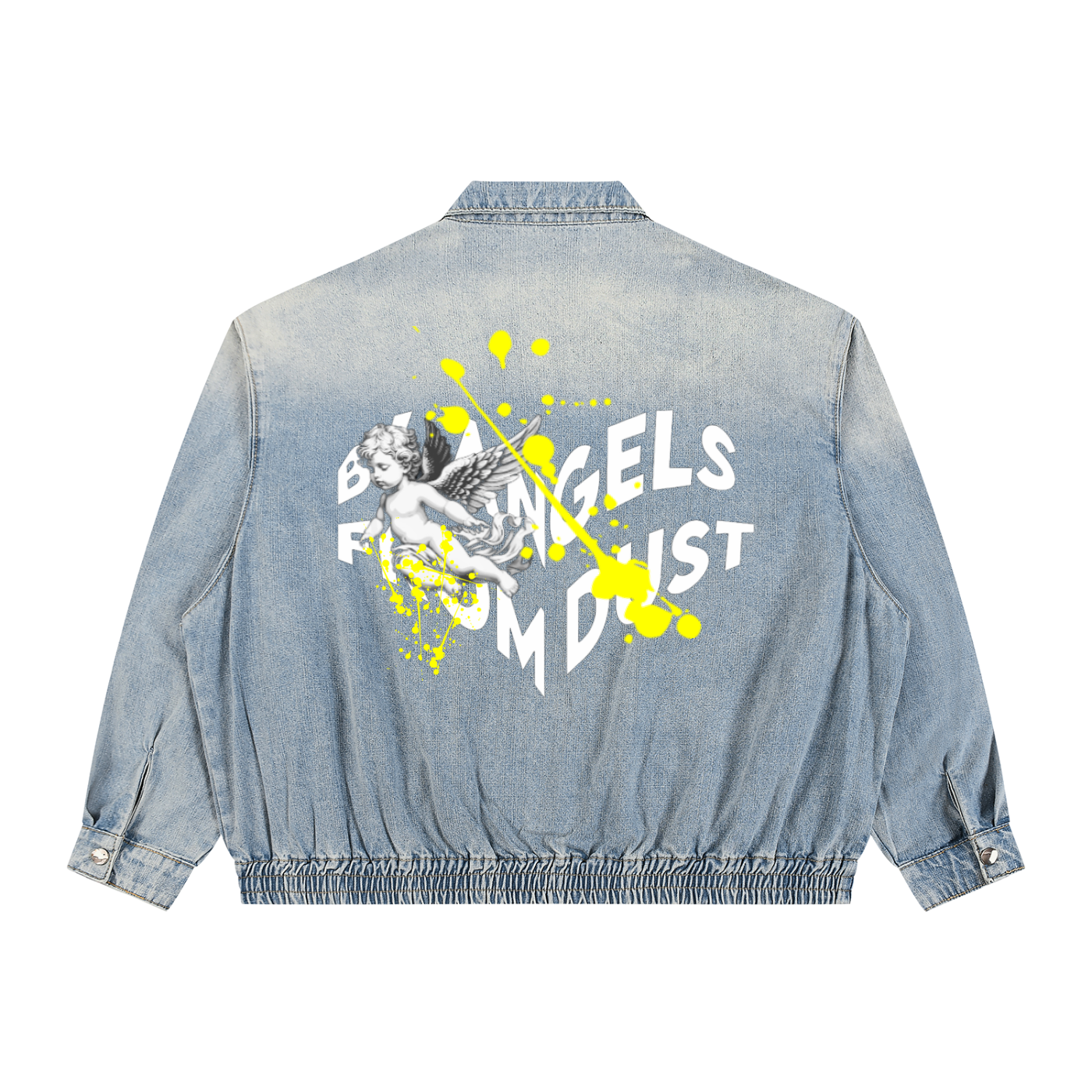 Unisex Vintage Wash Full-Zip GPC  Denim Jacket