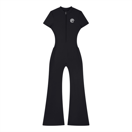 Women’s GPC  Tight Flared Leg Quarter-Zip Jumpsuit