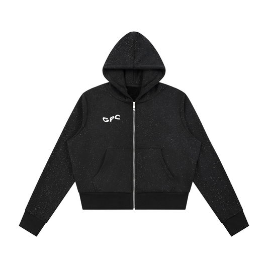 Women's Sparkles Fleece Full Zip Hoodie