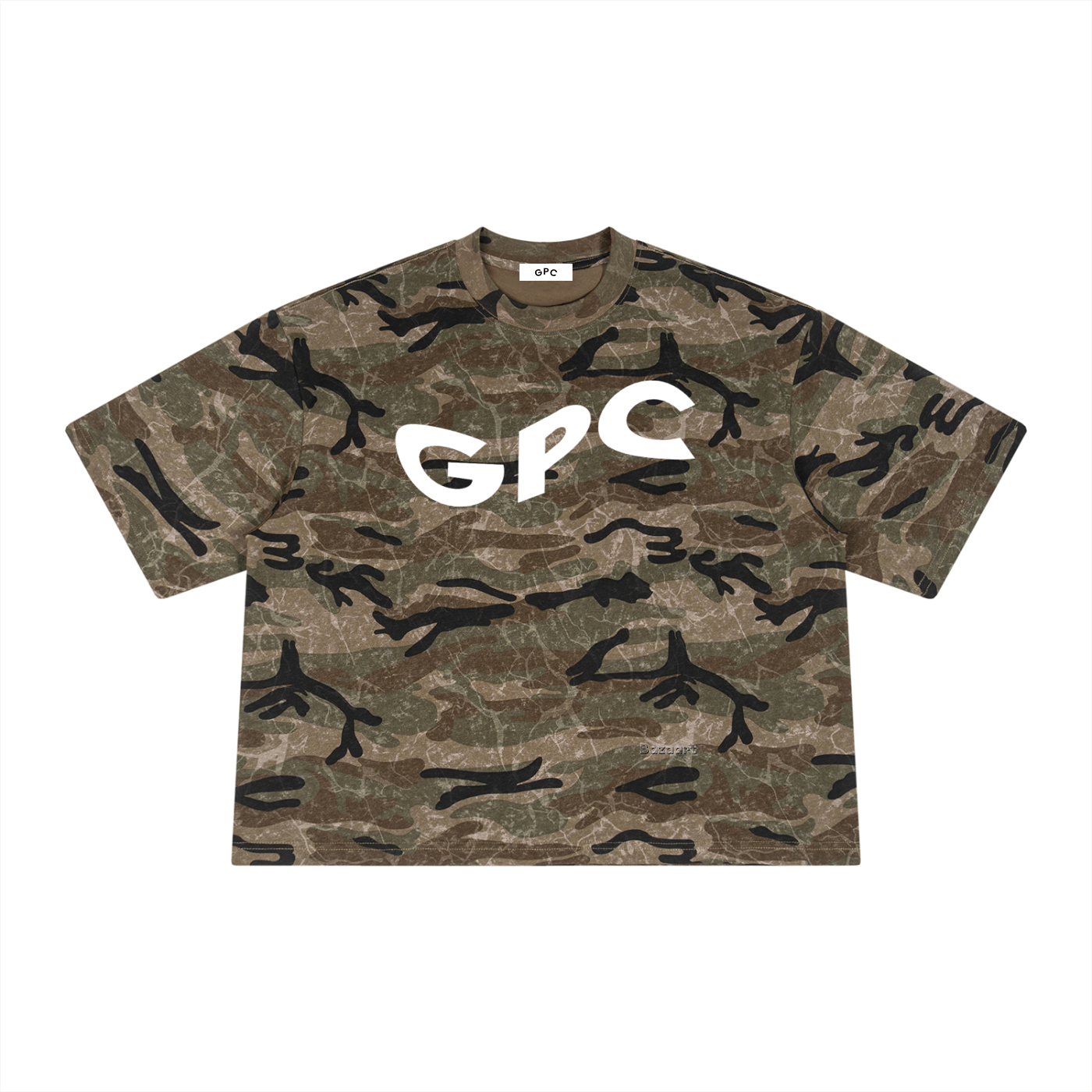 GPC Boxy Camo Print T-Shirt