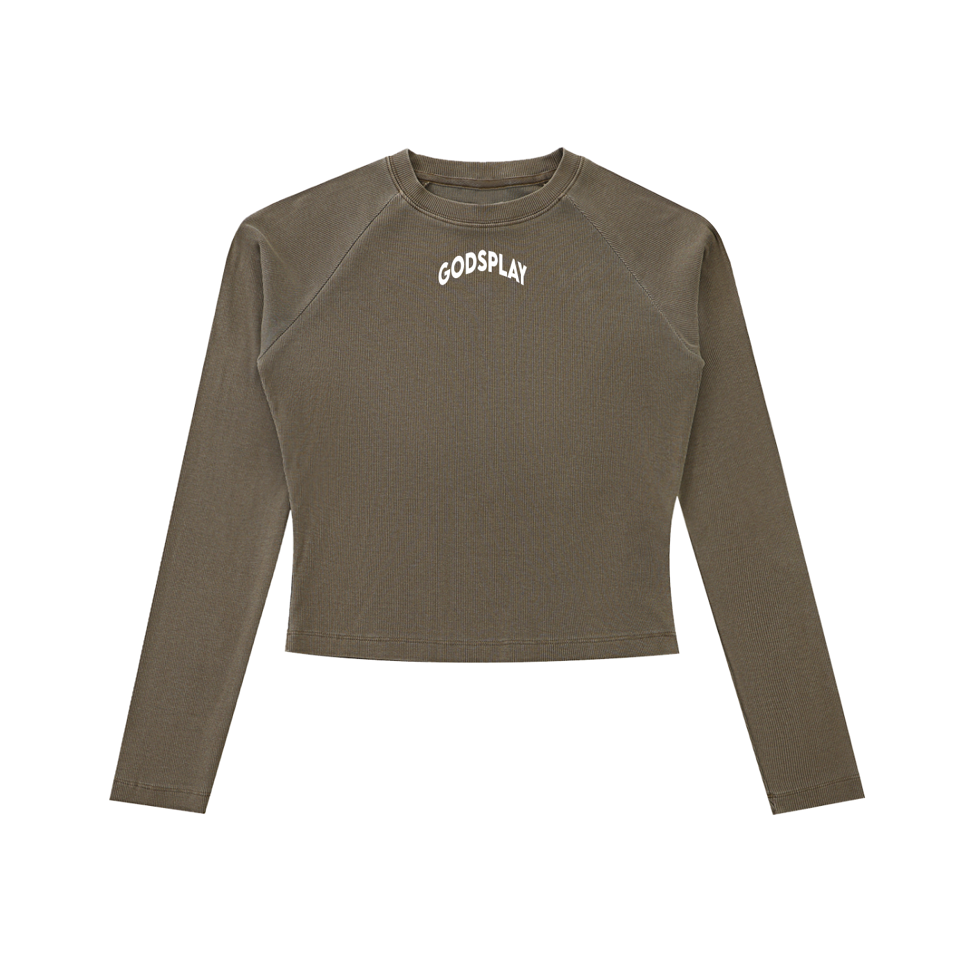 Dyed Washed Raglan GPC Long Sleeve Slim T-Shirt