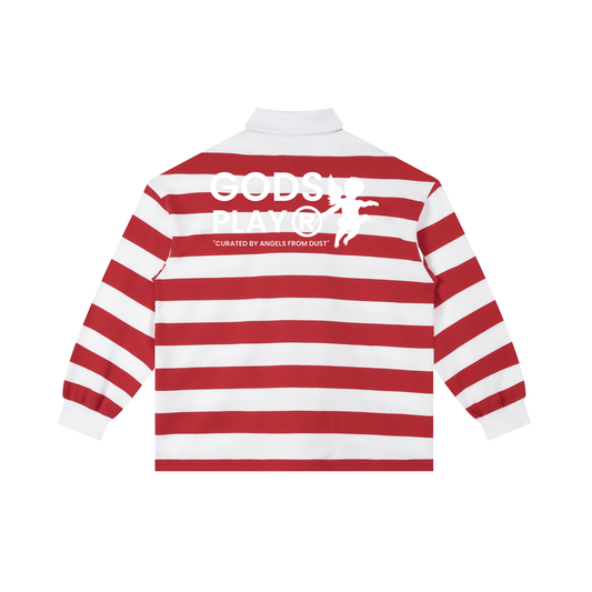 GPC  Stripe Polo Long Sleeve