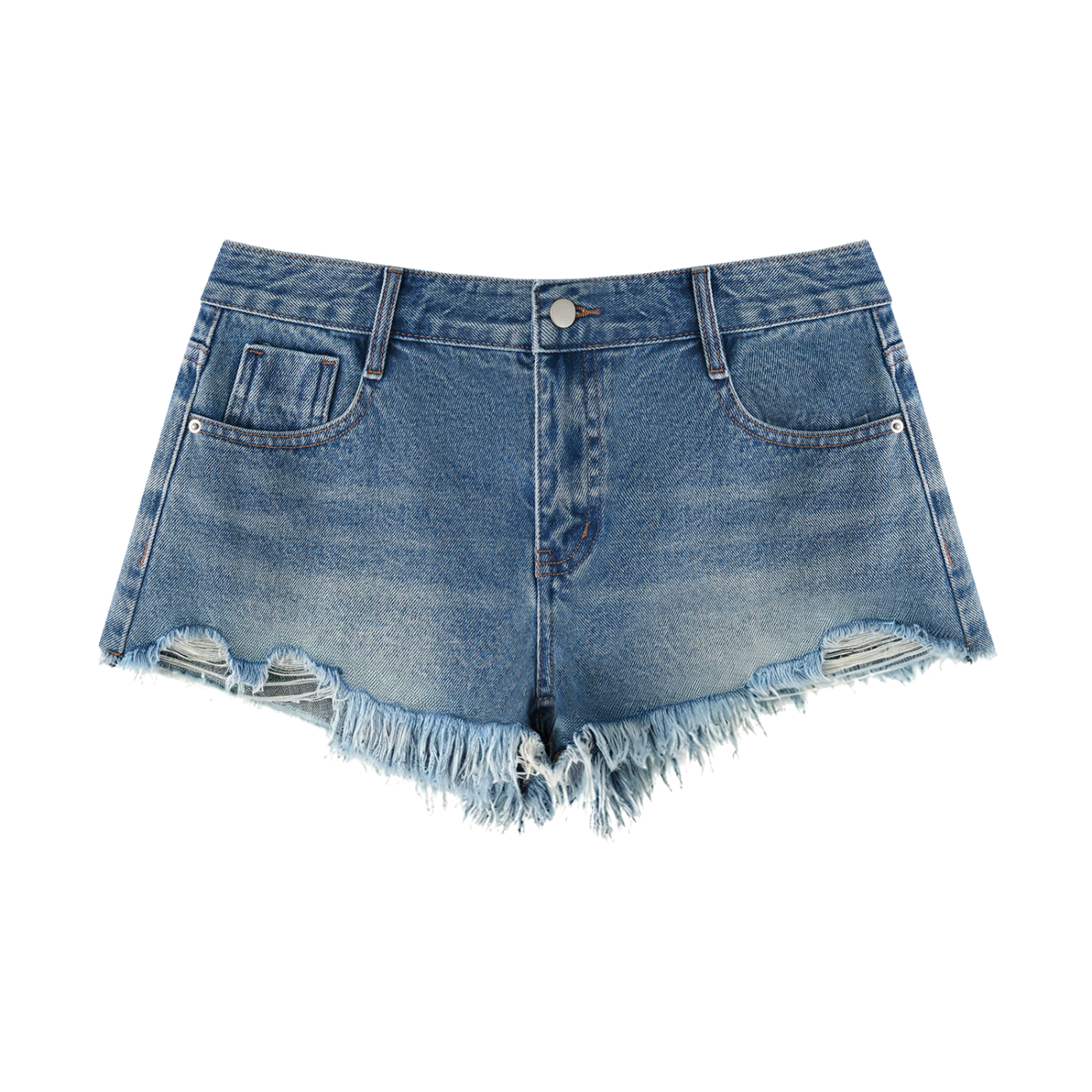 Women's Vintage Wash Raw GPC Denim Shorts