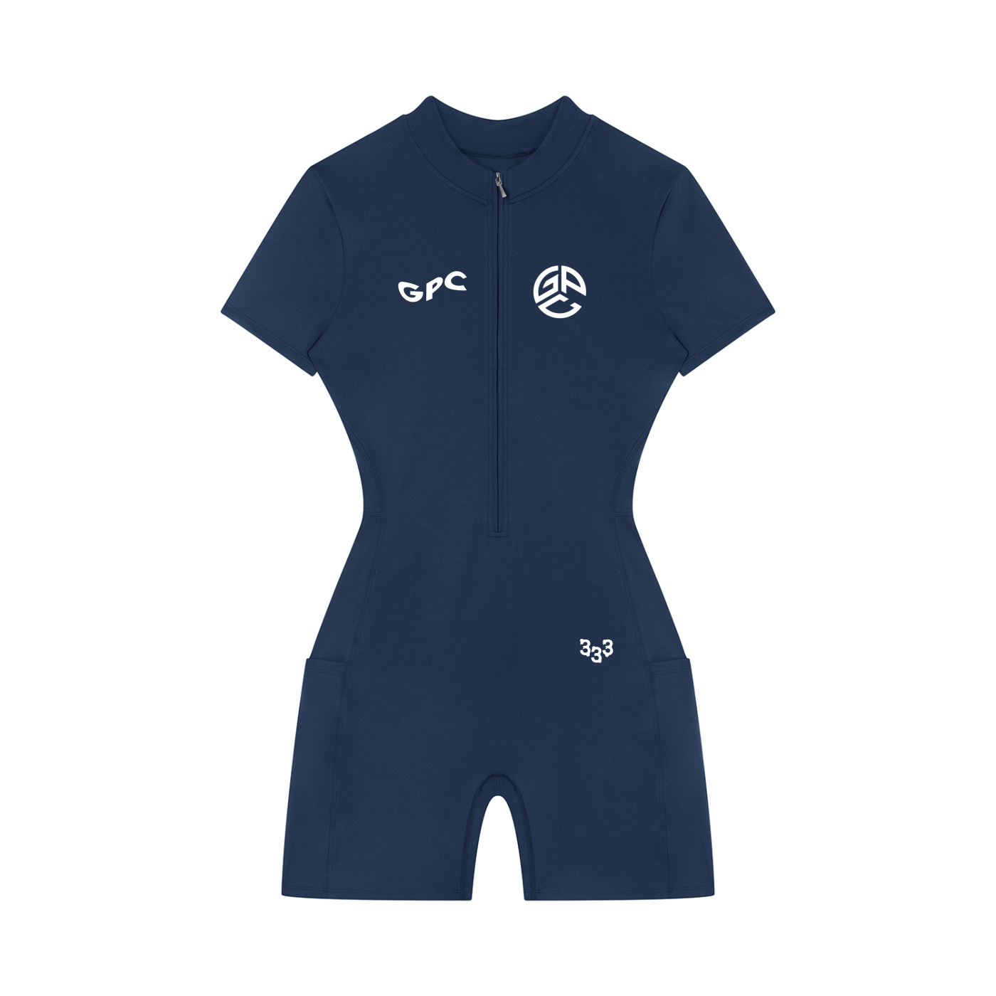 Women's Quarter-Zip GPC Short Sleeve Romper