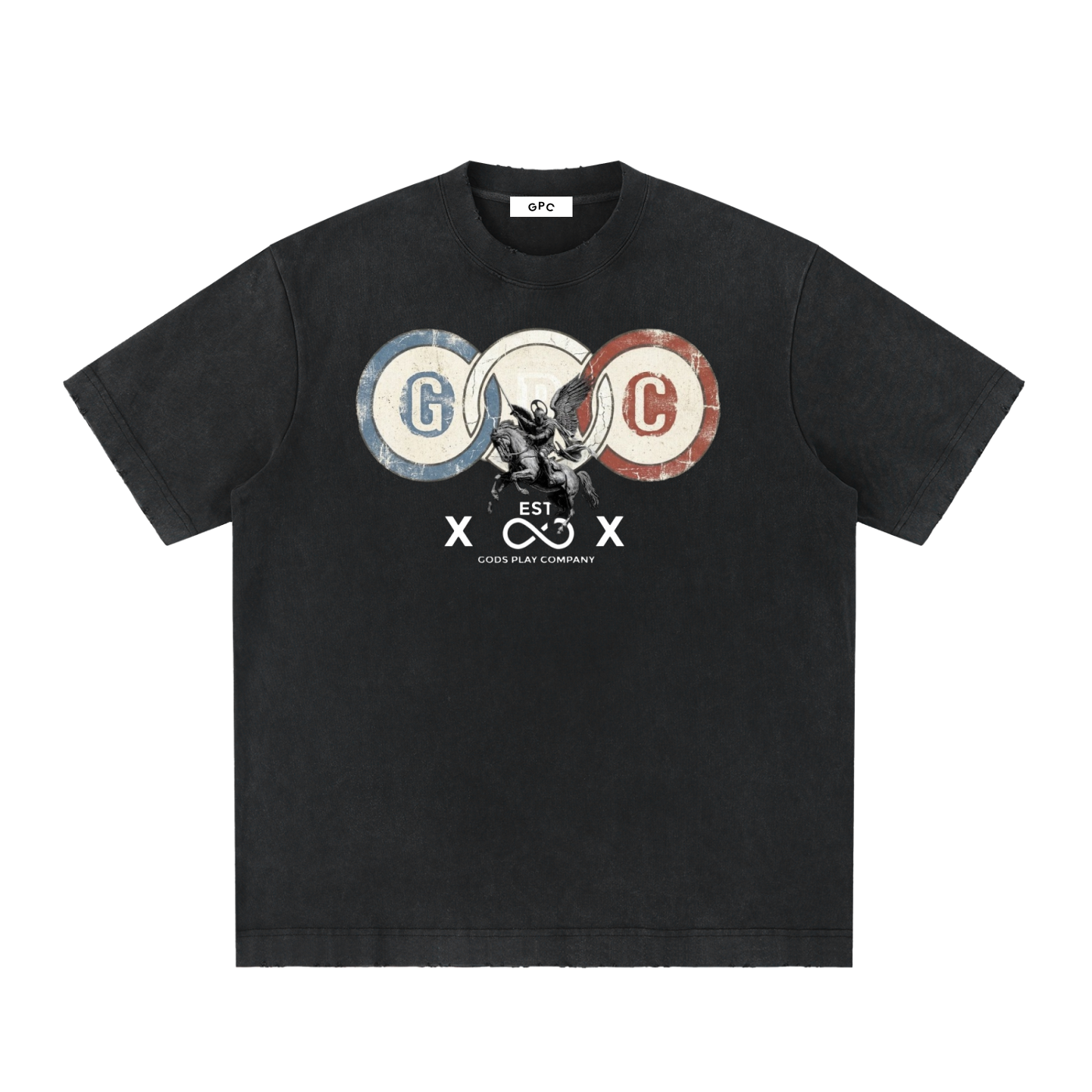 Heavyweight Vintage Washed GPC OLYMPIC  T-Shirt