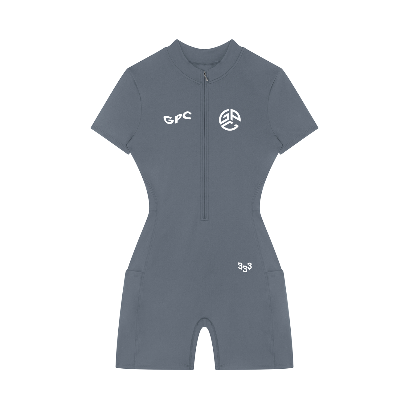 Women's Quarter-Zip GPC Short Sleeve Romper