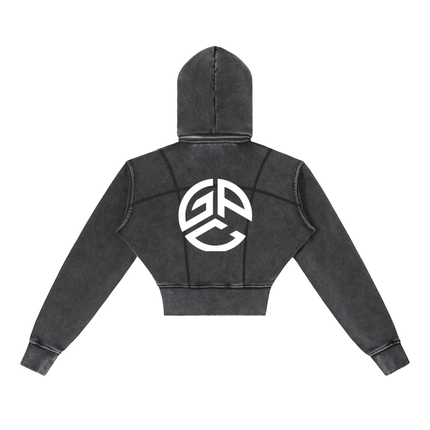 Vintage Washed Cropped GPC Fleece Hoodie