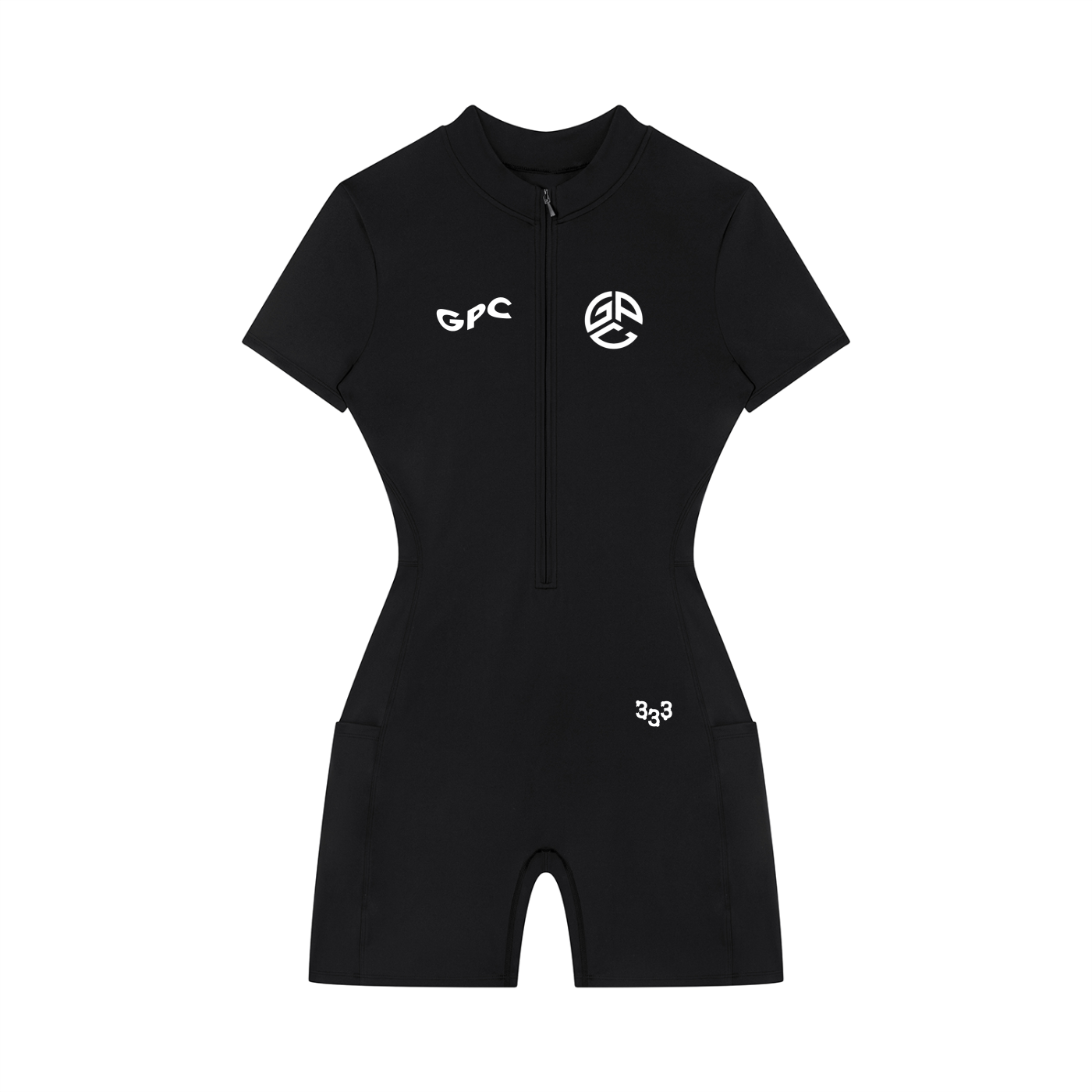 Women's Quarter-Zip GPC Short Sleeve Romper