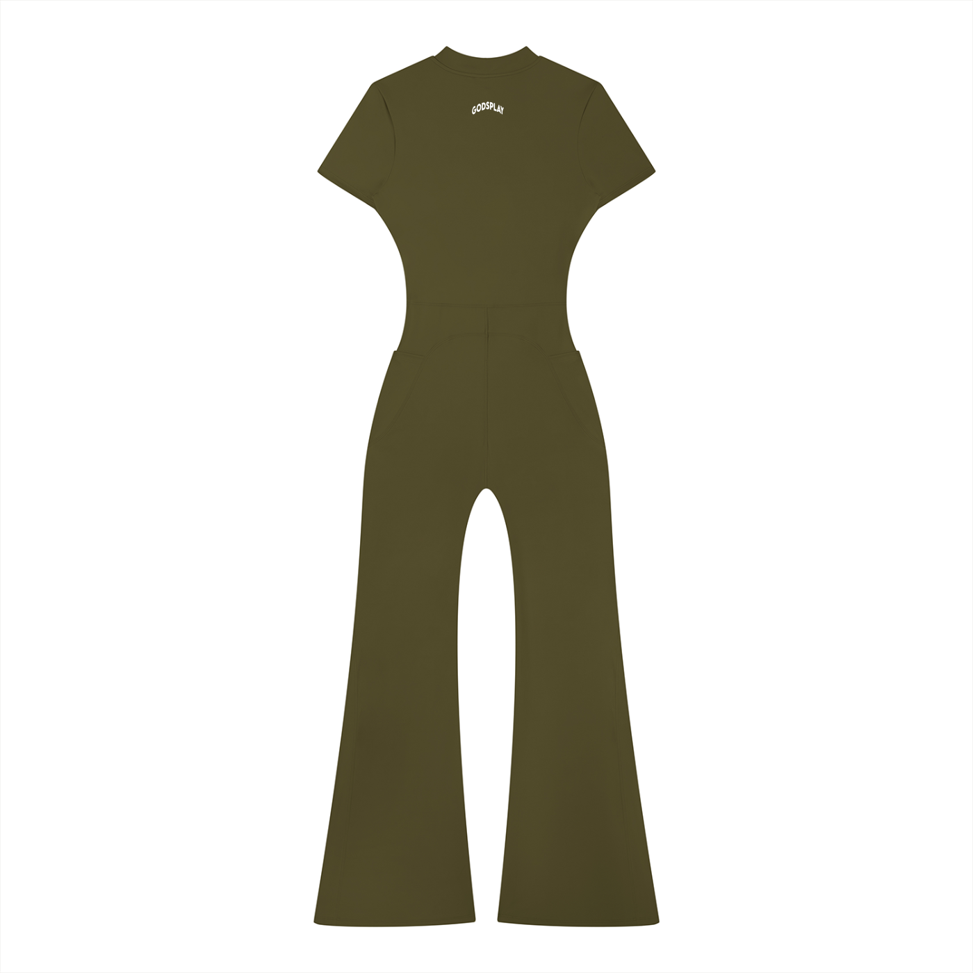 Women’s GPC  Tight Flared Leg Quarter-Zip Jumpsuit
