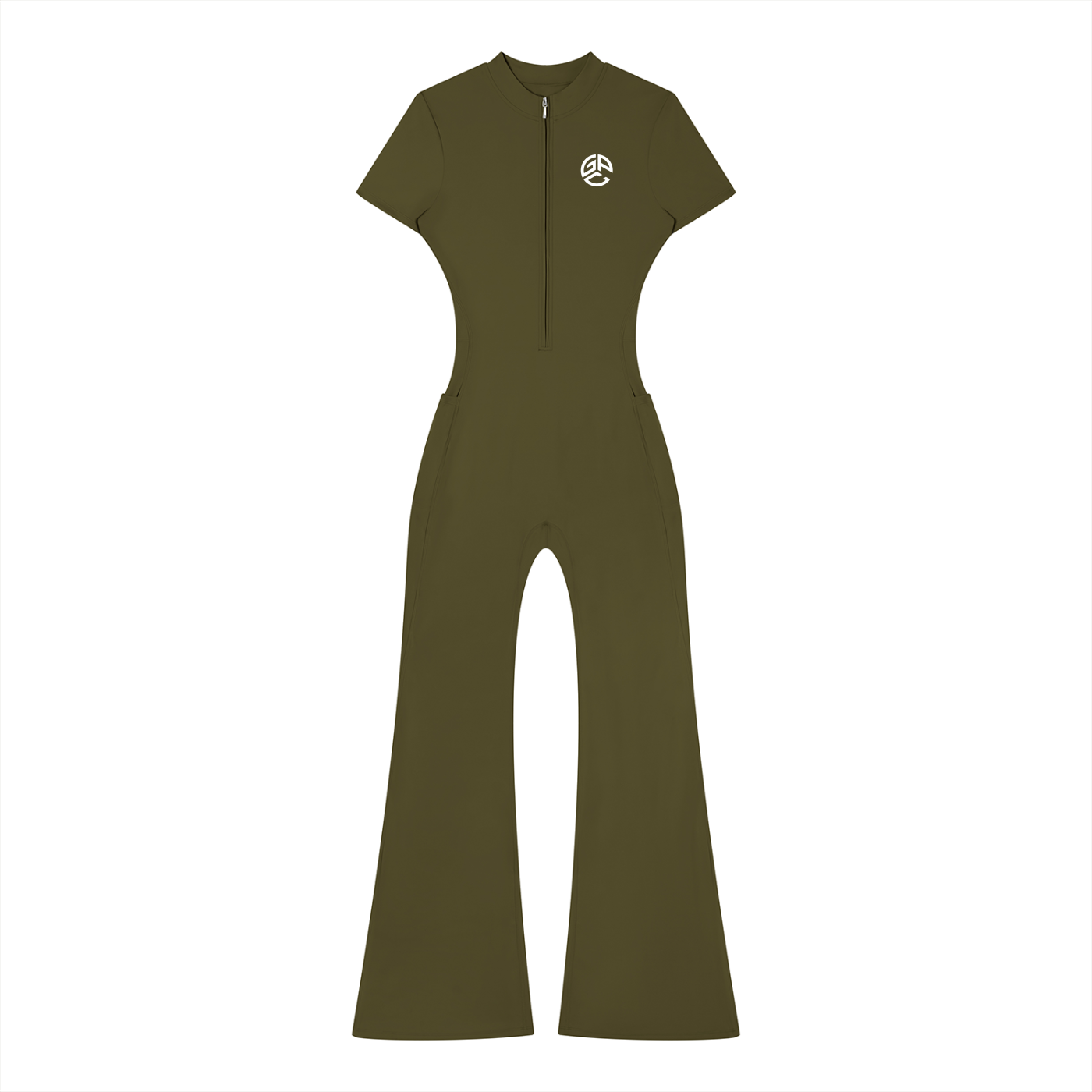 Women’s GPC  Tight Flared Leg Quarter-Zip Jumpsuit